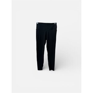 Women's Size Medium Brand Pink Solid Black With Pockets Leggings